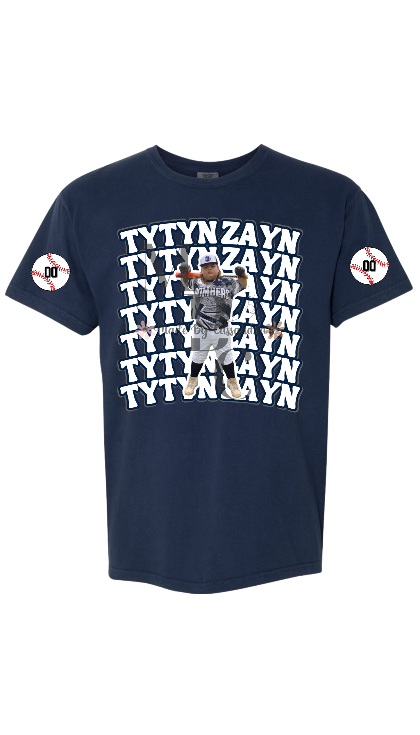 Custom Sports Player Head with Last Name