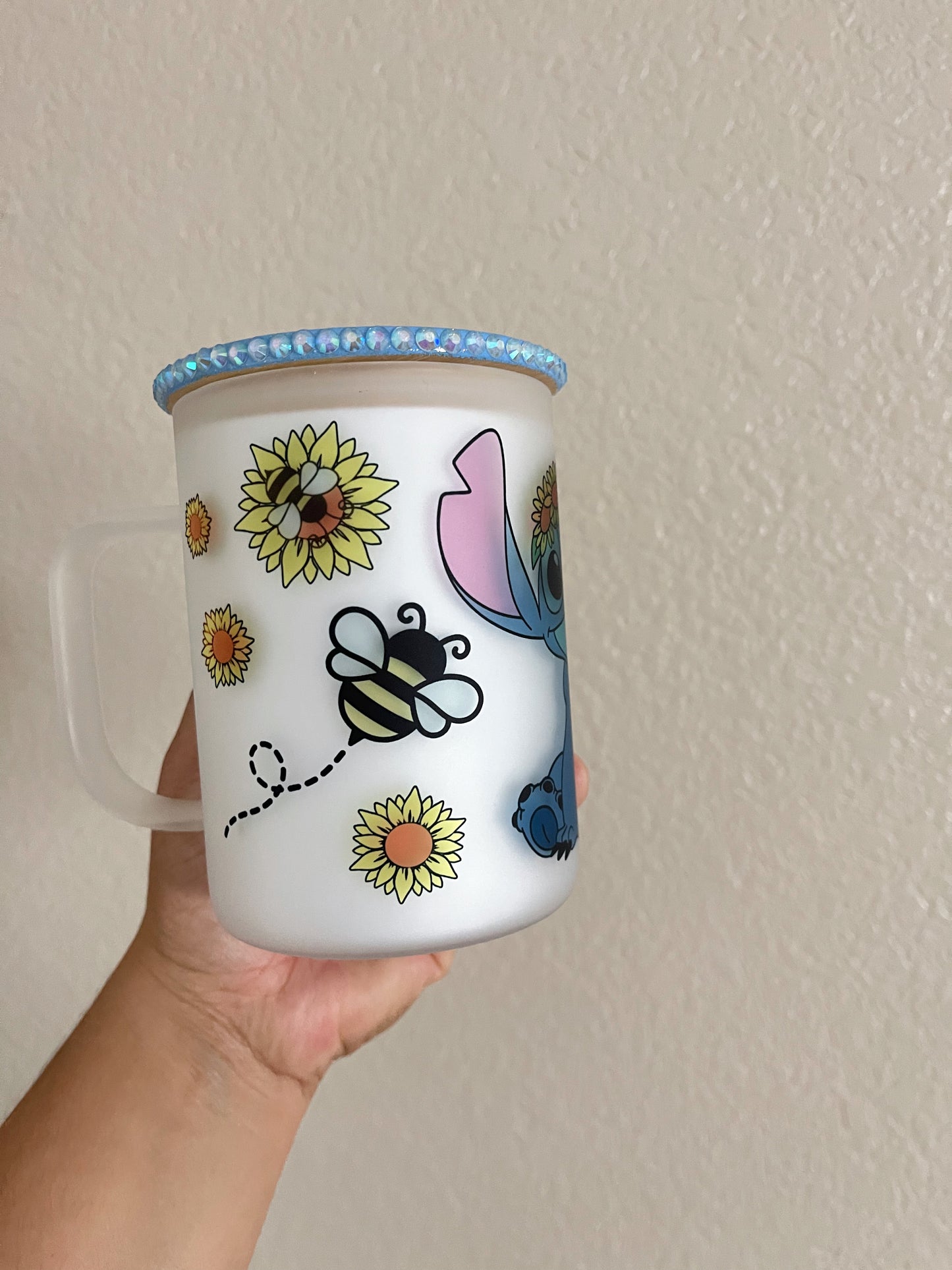 Sunflower Blue Alien Sublimation Coffee Mug