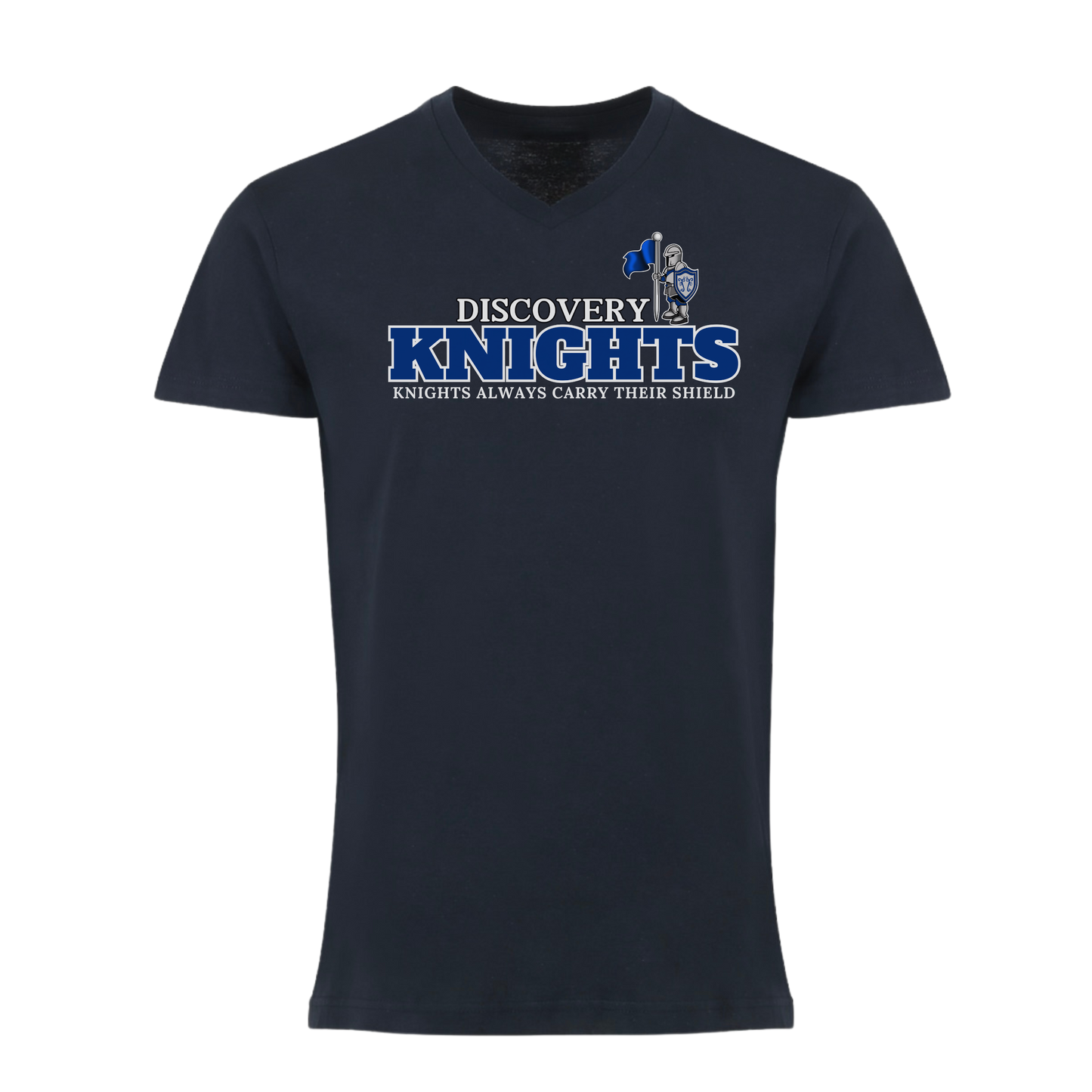 Knights Always Carry Their Shield Adult Unisex V-Neck