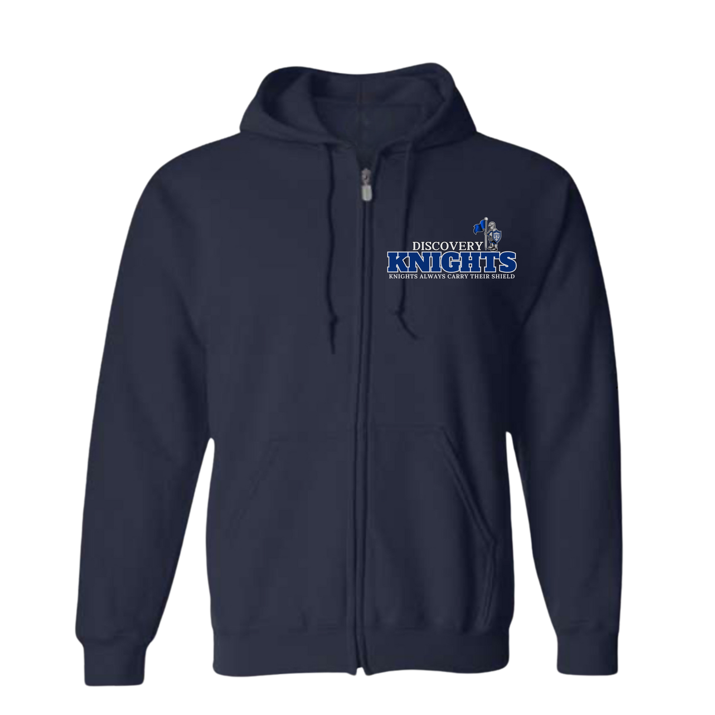 Knights Always Carry Their Shield Zip Up Hoodie